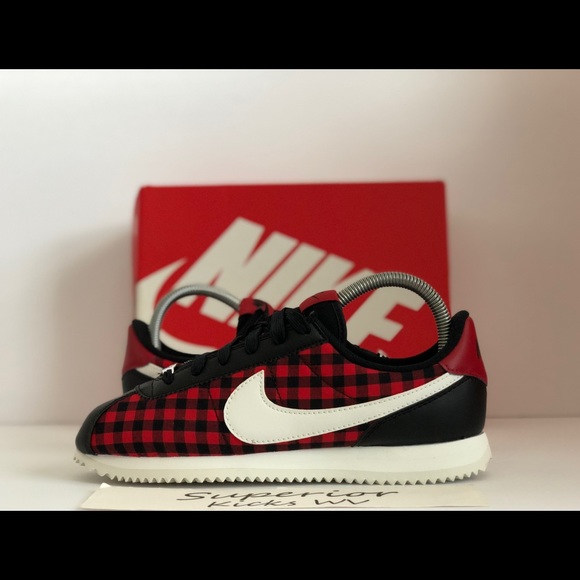 nike cortez gingham